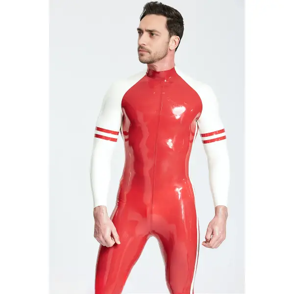 Latex Male Blaze Raglan-Sleeved Catsuit