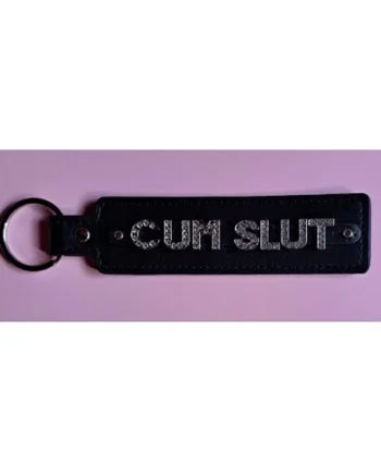 Cum Slut Rhinestone Keyring Black CSKGLB1