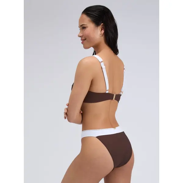 Rivoli picot tanga brazilian bikini bottoms