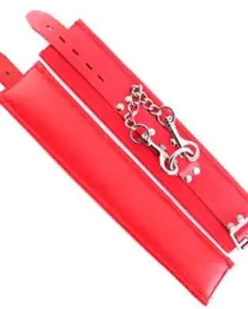 Rouge Garments Ankle Cuffs Padded Red