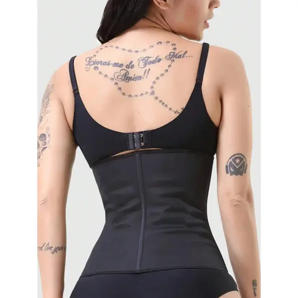 Corset Body Shaper With Buckles And Zipper