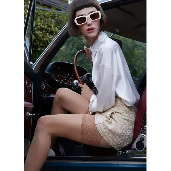 Cette Versailles 20 Satin Hold Ups