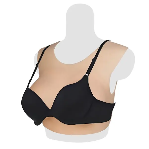 sculpted neck silicone breastplate