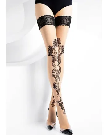 Pierre Mantoux Odessa Lace Top Hold Ups