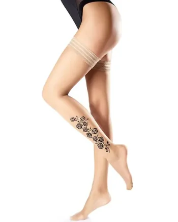 Oroblu Flower Rose 15 Hold Ups