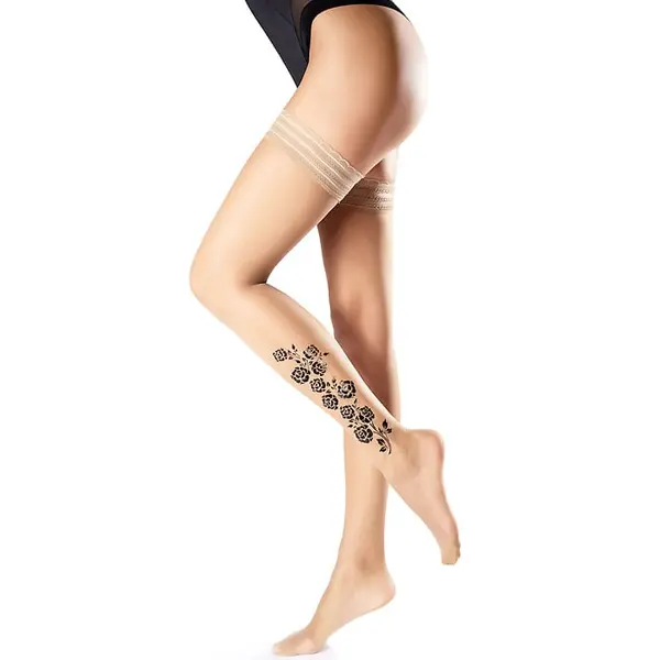 Oroblu Flower Rose 15 Hold Ups