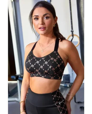 Energy Empower U/W Lightly Padded Convertible Sports Bra - Black/Gold