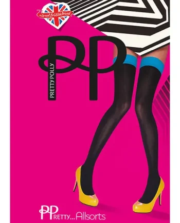 Pretty Polly Allsorts Coloured Top Hold Ups