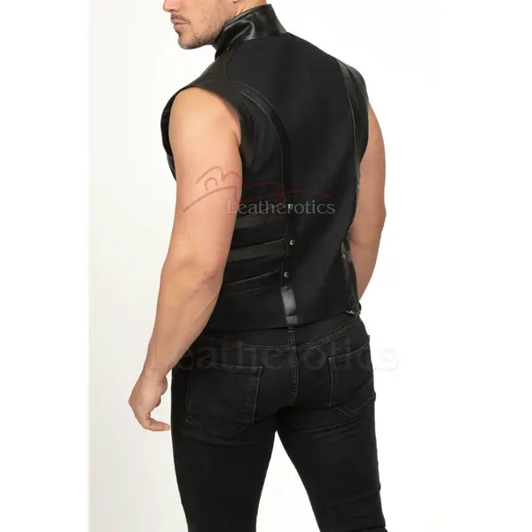 Leather Vest Top