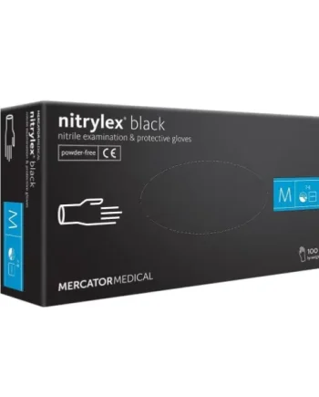 Mercator NITRILE GLOVES Black M 100pcs.