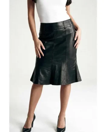 Real Leather Hobble Style Skirt Tight Fit UK 1306