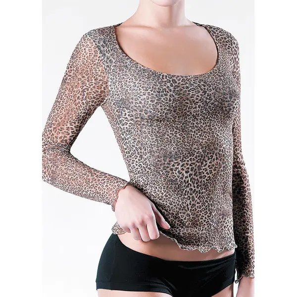 Pierre Mantoux Leopard Top