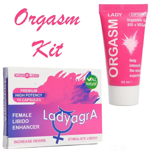 LadyagrA Arousal Capsules for Women - 10 Capsules + Orgasm Lady Gel