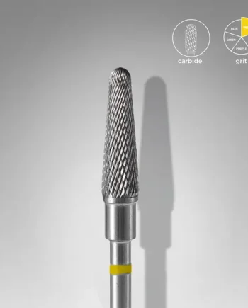 Staleks Carbide Nail Drill Bit FRUSTUM 4mm/13mm YELLOW