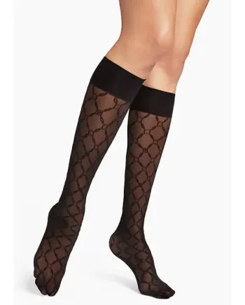Wolford Aurora Monogram Knee Highs