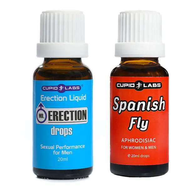 Spanish Fly Cupid + ErectionOn Drops for Enhanced Sexual Performance