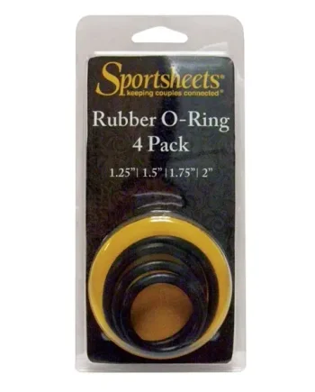 Sportsheets Rings Set-4 Assorted Sizes(Singles) – Strap On