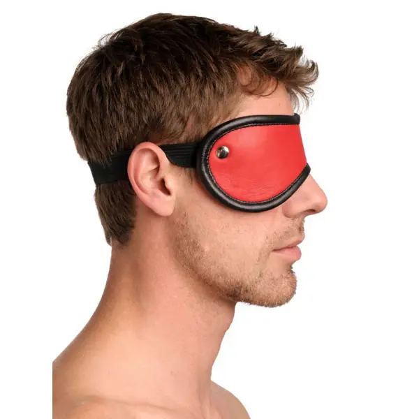 Leather Blindfold • Red