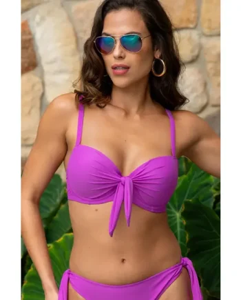 Rosa Cove Padded Underwired Convertible Bikini Top - Ultraviolet