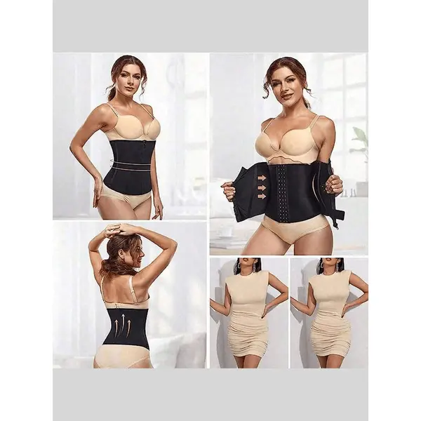 Corset Body Shaper With Buckles And Zipper