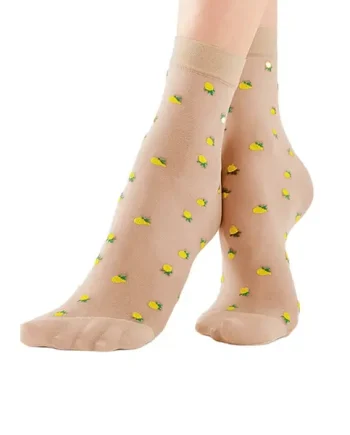 Pretty Polly Lemon Sheer Socks