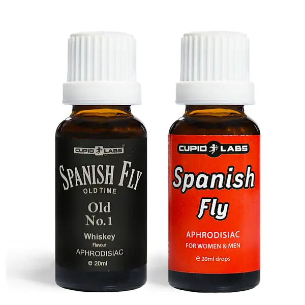 Spanish Fly Cupid Drops and Whiskey Flavored Spanish Fly - Experience Intense Desire and Sensual Pleasure