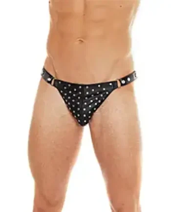 Leather Studded Brief