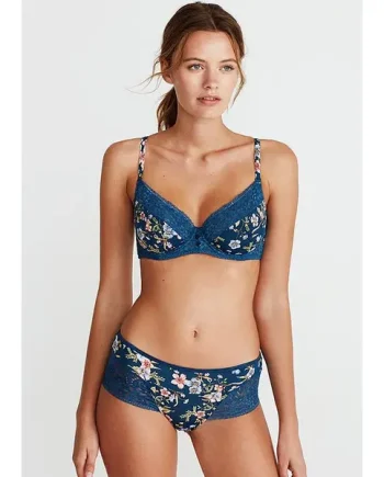 Promise Electra Floral Underwired Bra And Shorty Brief Set