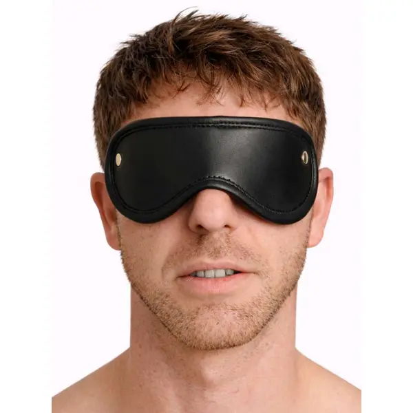 Leather Blindfold • Black