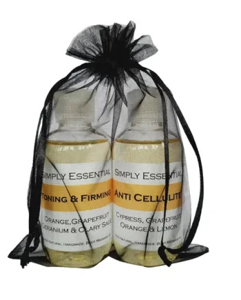 Anti Cellulite & Toning Massage Oil Gift Set - Black Bag